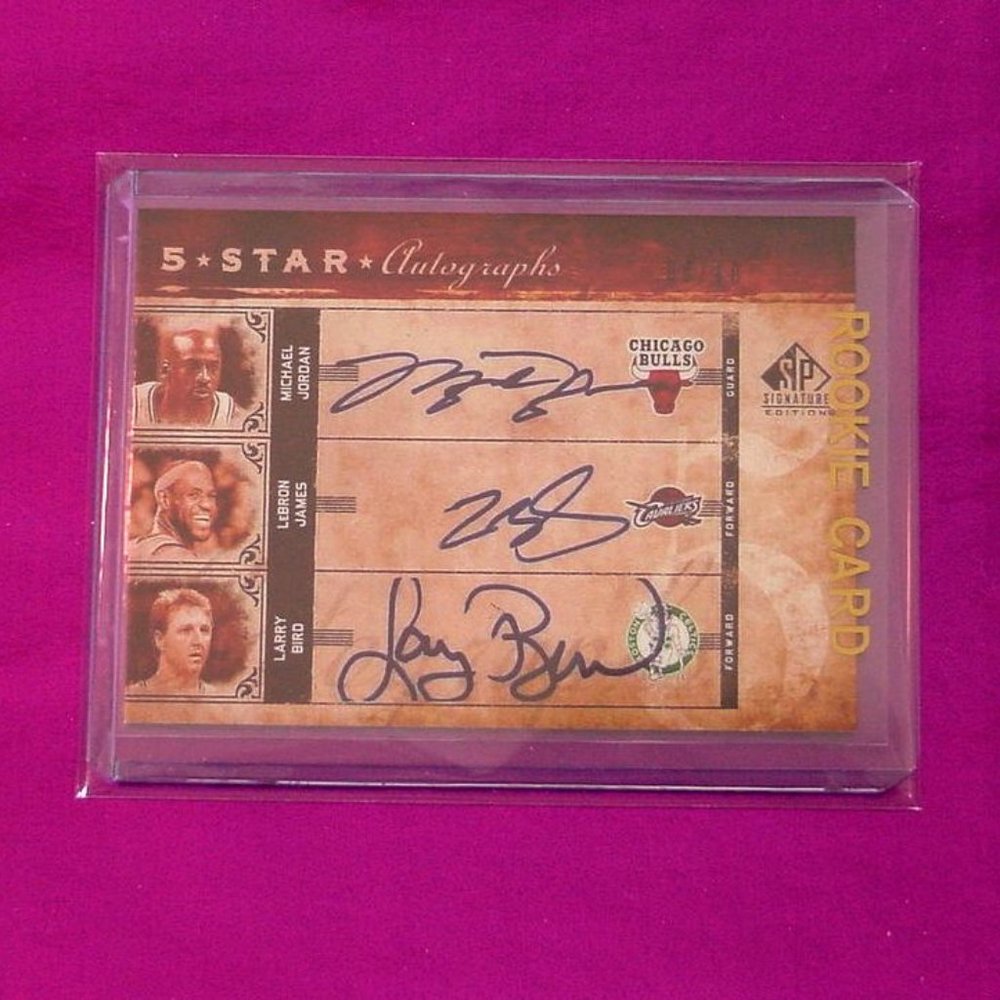 Five All Star NBA Autographs Card